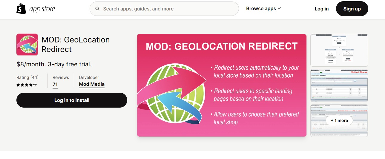 MOD: GeoLocation Redirect